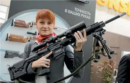  ??  ?? Maria Butina spent five years building ties with Christian conservati­ves and gun rights activists in the US.