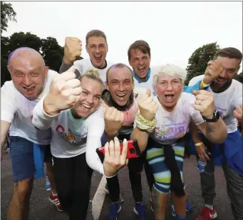  ??  ?? A number of Drogheda Aldi staff took part in the Irish Cancer Society Colour Dash in Phoenix Park.