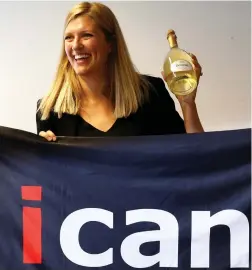  ?? PICTURE: REUTERS ?? WINNER: Beatrice Fihn, executive director of Internatio­nal Campaign to Abolish Nuclear Weapons celebrates after it won the Nobel Peace Prize.