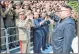  ?? AFP PHOTO/KCNA VIA KNS ?? Kim Jong-Un waving at missile developers