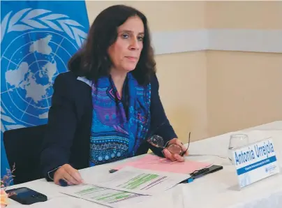  ?? / ONU DD. HH. ?? Antonia Urrejola, abogada chilena, formó parte de la Comisión Interameri­cana de Derechos Humanos.