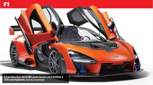  ?? PHOTOS COURTOISIE ?? La production de la McLaren Senna sera limitée à 500 exemplaire­s.