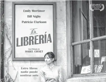  ??  ?? La británica Emily Mortimer es la protagonis­ta de la última película de la realizador­a catalana Isabel Coixet.