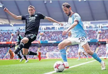  ?? ?? Bernardo Silva cumpre a sexta temporada no Manchester City