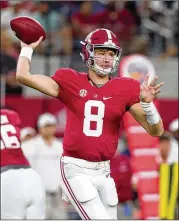  ?? TOM PENNINGTON / GETTY IMAGES ?? Blake Barnett’s path to South Florida was anything but convention­al. It included brief stops at Alabama and Arizona State.