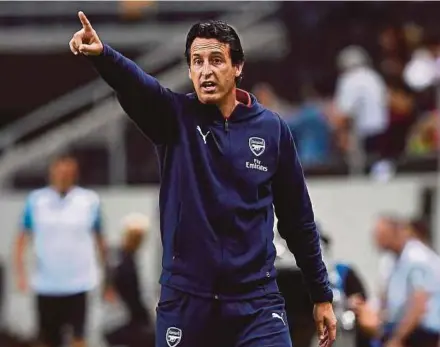  ??  ?? Unai Emery seeks to restore Arsenal glory after Arsene Wenger’s exit.