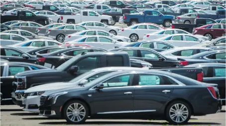  ?? TIJANA MARTIN/THE CANADIAN PRESS ?? Automotive industry leaders say the federal Liberal government will face a complex decision, with deep economic consequenc­es, if the U.S. makes good on its threat to slap tariffs on Canadian-made cars and trucks.