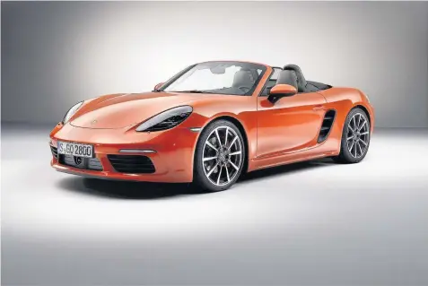  ??  ?? With more assured styling, brilliant hood, serious pace and exquisite handling, the Boxster S is more compelling than ever