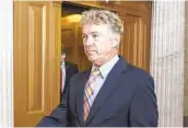  ?? J. SCOTT APPLEWHITE AP FILE ?? Sen. Rand Paul, R-Ky., said he opposes provisions that would limit the president’s ability to draw down troops.