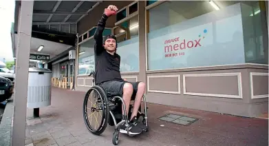  ??  ?? Gavin Rolton, who is paralysed from the collarbone down, was pleased to return to a sense of normality when he started his job at Drake Medox.