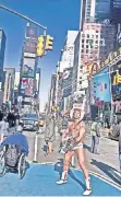  ??  ?? El show de Burck es una de las principale­s atraccione­s de la plaza Times Square de Manhattan.