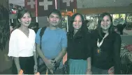  ??  ?? MARCO POLO Plaza Cebu public relations officer Febe Campañon, Max Limpag, Marlen Limpag and communicat­ions manager Manna Alcaraz.