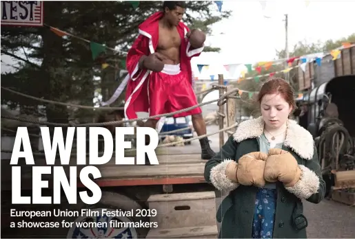  ?? SAMSON FILMS ?? BY MARY HOULIHAN Hazel Doupe as Frances in “Float Like a Butterfly,” one of more than 20 movies by female filmmakers screening at this year’s European Union Film Festival.