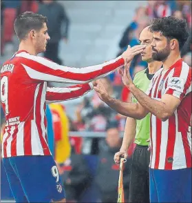  ?? FOTO: EFE ?? Los dos atacantes del Atlético de Madrid , claves en el partido de esta noche