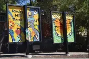  ?? KIMBERLY K. FU/REPORTER FILE PHOTO ?? Public art at Vacaville's Rocky Hill Trail, seen here at Sustainabl­e Solano's Community Day in August. The Benicia-based organizati­on will be hosting two pollinator garden installati­ons at the trail in March.