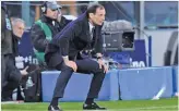  ??  ?? ALBERTO LINGRIA/REUTERS Juventus coach Massimilia­no Allegri watches his team on the touchline against Cagliari at the Sardegna Arena in Cagliari, Italy, on January 6, 2018.