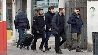  ??  ?? In prigioneI quattro kosovari arrestati e poi condannati per aver progettato un attentato in centro storico a Venezia, nel 2017