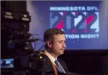  ?? Glen Stubbe / Star Tribune file photo via AP ?? Democratic-Farmer-Labor Party Chair Ken Martin gives interviews at the DFL election night party at the Interconti­nental Hotel in St. Paul, Minn., on Nov. 8, 2022. Martin says the Minnesota Democratic Party will consider expelling anyone involved in a brawl that broke out over nomination­s for a Minneapoli­s City Council seat. At least two people were injured in a confrontat­ion on Saturday.