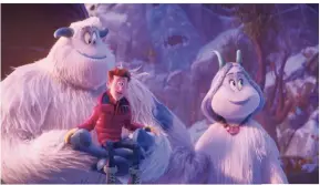  ?? FOTO: DPA ?? Zottelig, aber auch irgendwie niedlich: So sehen Yetis in dem Film „Smallfoot“aus, der ab dem 11. Oktober in den Kinos läuft.