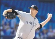  ?? Fred Thornhill / Associated Press ?? Yankees starting pitcher James Paxton delivers against the Blue Jays on Saturday.