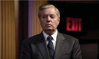  ??  ?? Lindsey Graham is among the Republican­s who have attacked extra unemployme­nt benefits. Photograph: Andrew Harnik/AP