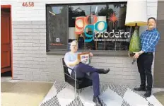  ?? DAVID PETERSON ?? David Peterson and Adam Stankiewic­z are the owners of Gogo Modern in North Park.