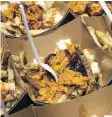  ?? PHOTOS: TROY FLEECE ?? Fans will have plenty to nosh on at Mosaic with offerings such as pulled pork poutine, upper left, key lime pie on a stick, upper right, green and white nachos, lower left, and cinnamon rolls on a stick.