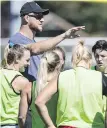  ?? DARREN STONE, TIMES COLONIST ?? John Tait, at a scrimmage against Mexico at Westhills Stadium in 2018, stepped down as Canadian Women’s Sevens head coach. An investigat­ion cleared Tait of harassment and bullying.