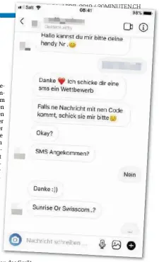  ??  ?? Die Betrüger haben es auf die Handynumme­rn ihrer Opfer abgesehen, um damit Einkäufe zu tätigen.