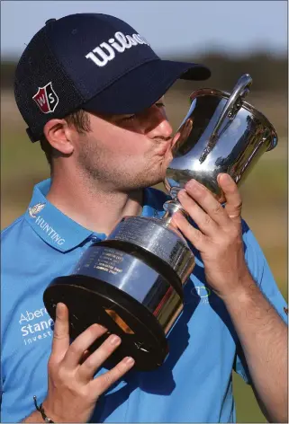  ??  ?? David Law won his maiden European Tour trophy in the Vic Open in Australia on Sunday