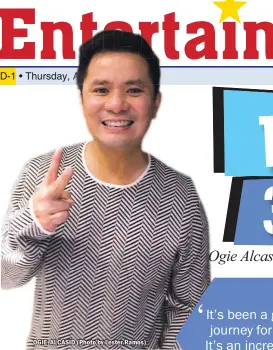  ??  ?? OGIE ALCASID (Photo by Lester Ramos)