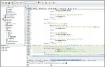  ??  ?? NetBeans’ IDE editor offers dual action, coding the app and running the command line all in one window.