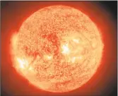  ?? Associated Press ?? Solar activity observed by NASA’s SOHO satellite.