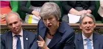  ?? Reuters ?? Theresa May speaks during Prime Minister’s Questions in the house of commons in london on Wednesday. —