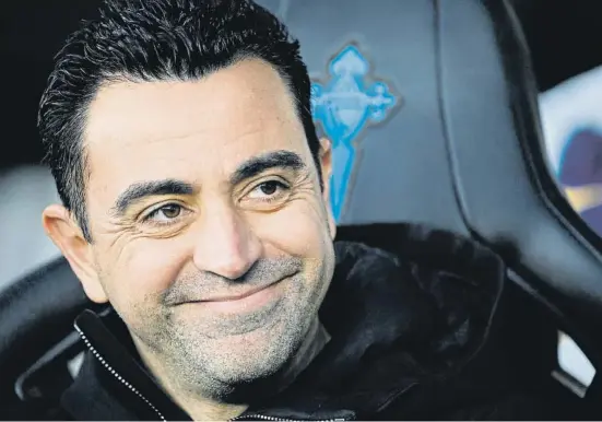  ?? MIGUEL RIOPA / AFP ?? El entrenador del Barça, Xavi Hernández, cumplirá su contrato hasta el 2025