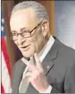  ?? Saul Loeb AFP/Getty Images ?? SEN. CHARLES E. Schumer (D-N.Y.)