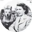  ??  ?? The real Queen Elizabeth and a beloved corgi.