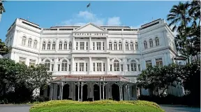  ??  ?? The famous Raffles hotel is named after the founding father of modern Singapore, Sir Stamford Raffles.