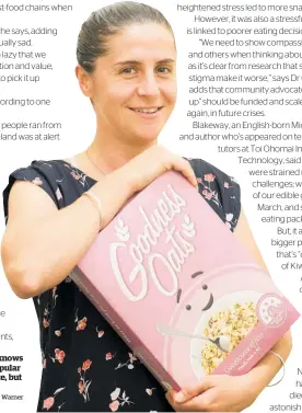  ?? Photo / Andrew Warner ?? Dietitian Cati Pearson agrees that ‘not everyone knows how to cook home cooked meals’, adding that popular subscripti­on food boxes are great for convenienc­e, but are not in everyone’s price range.