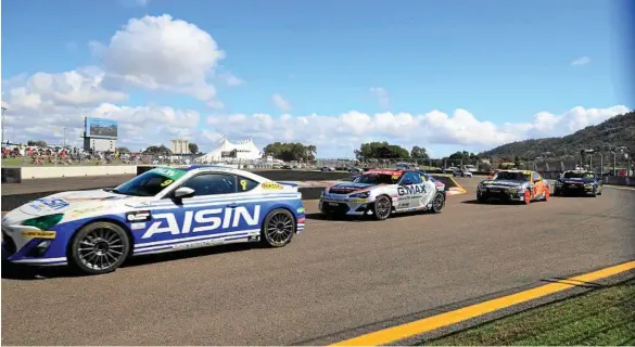  ?? PHOTO: TOYOTA AUSTRALIA ?? ACTION-PACKED: Toyota 86 Series cars fight for position in Townsville in the second round of the series.