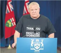  ?? RICHARD LAUTENS TORONTO STAR ?? Premier Doug Ford has emerged as a model of bipartisan co-operation during the coronaviru­s crisis, Emma Teitel writes.