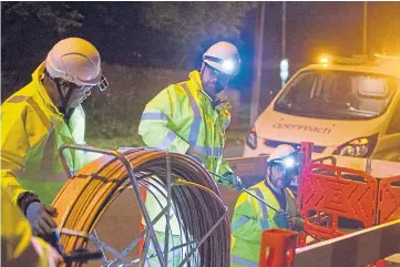  ?? ?? UPGRADE: Full fibre broadband is up to ten times faster than the average connection.