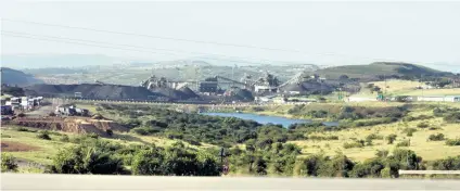  ?? Liz Savides ?? The footprint of Somkhele anthracite mine near Mtubatuba, operated by Tendele Mining Ltd continues to expand
