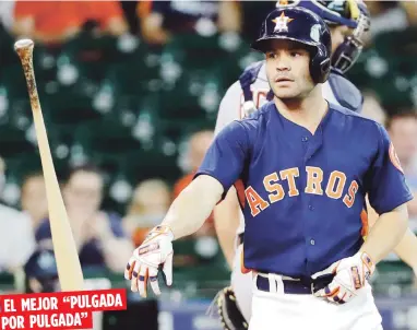  ?? Archivo ?? De 5’6”, el venezolano José Altuve sacudió 24 jonrones en cada una de las pasadas dos campañas. Como si fuese poco, ha sido campeón bate de la Americana tres veces (2014, 2016, 2017).