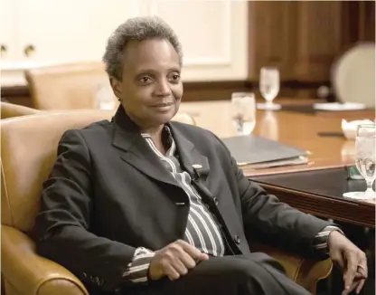  ?? ASHLEE REZIN GARCIA/SUN-TIMES PHOTOS ?? On choosing a new, permanent police superinten­dent, Mayor Lori Lightfoot, pictured Friday at the Union League Club of Chicago, says, ‘‘the process only has legitimacy if you follow it.’’