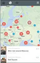  ??  ?? la búsqueda de emisiones cercanas en Periscope es rápida y sencilla gracias a un mapa que se actualiza en tiempo real.