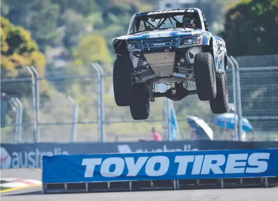  ?? Picture: WESLEY MONTS ?? Matt Brabham, who has been competing in Stadium Super Trucks in Australia and overseas, has been signed up for a Supercars drive.