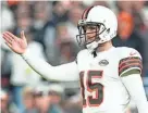  ?? SUE OGROCKI/AP ?? Browns quarterbac­k Joe Flacco celebrates after a first down against the New York Jets on Thursday in Cleveland.