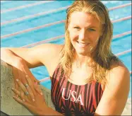  ?? Michael Maloney / San Francisco Chronicle ?? Olympic Swimmer Jenny Thompson at the Deguerre Pool on the Stanford Unoversity Campus.