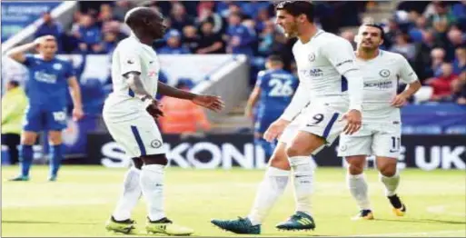  ??  ?? Kante (left) and Morata will be pivotal for Chelsea today